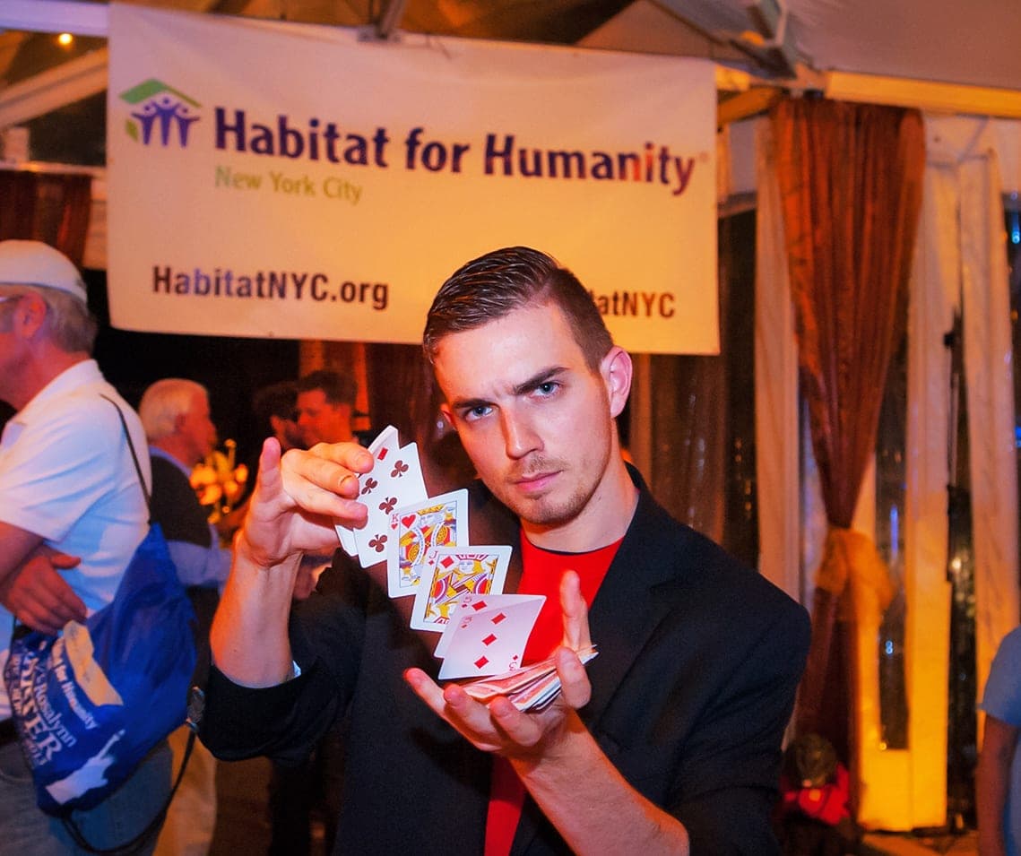 Chris Dare volunteering at a Habitat for Humanity event
