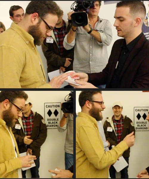 Chris Dare performing private card magic for VIP guests